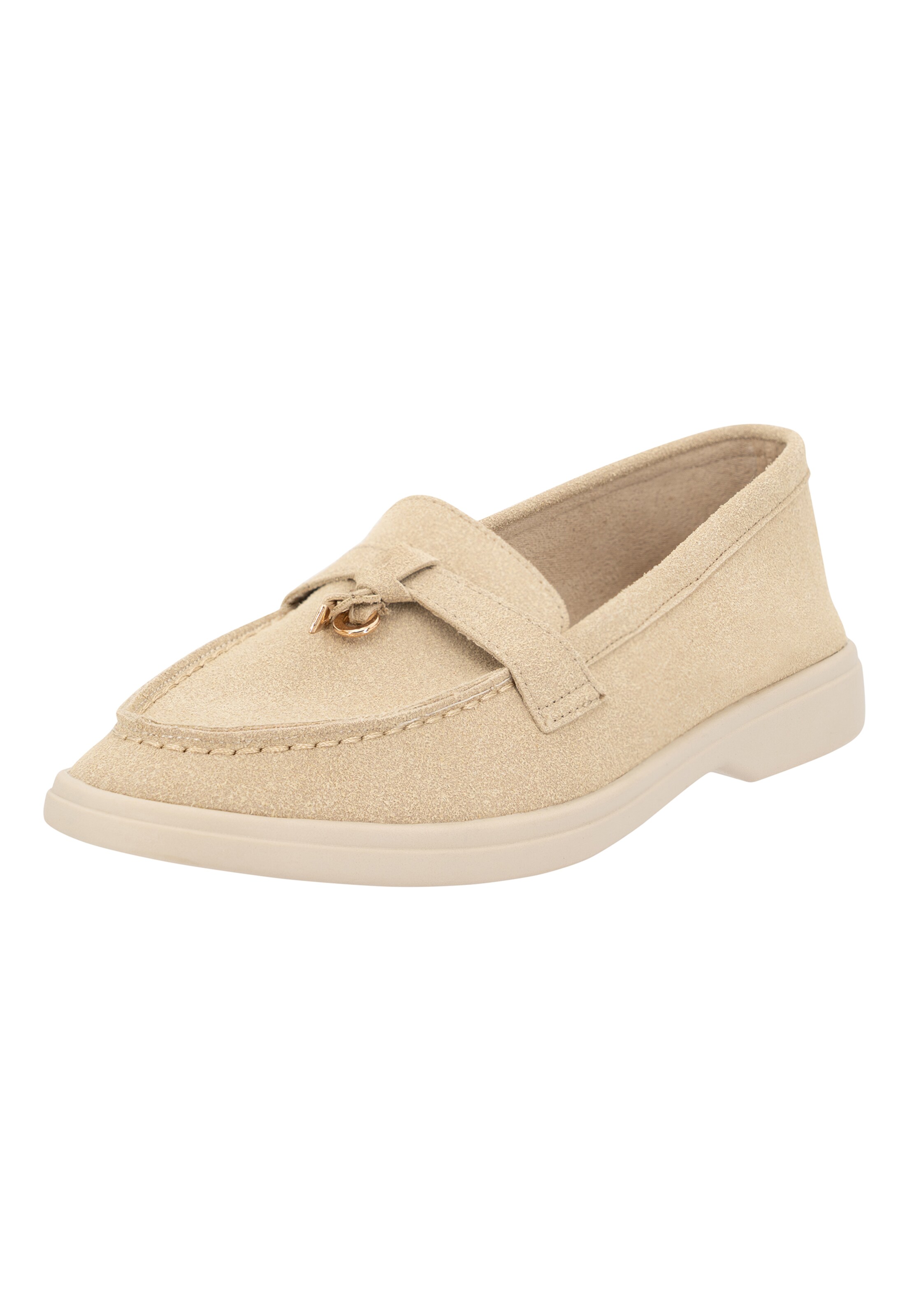 Salinyang Instappers in Beige: voorkant