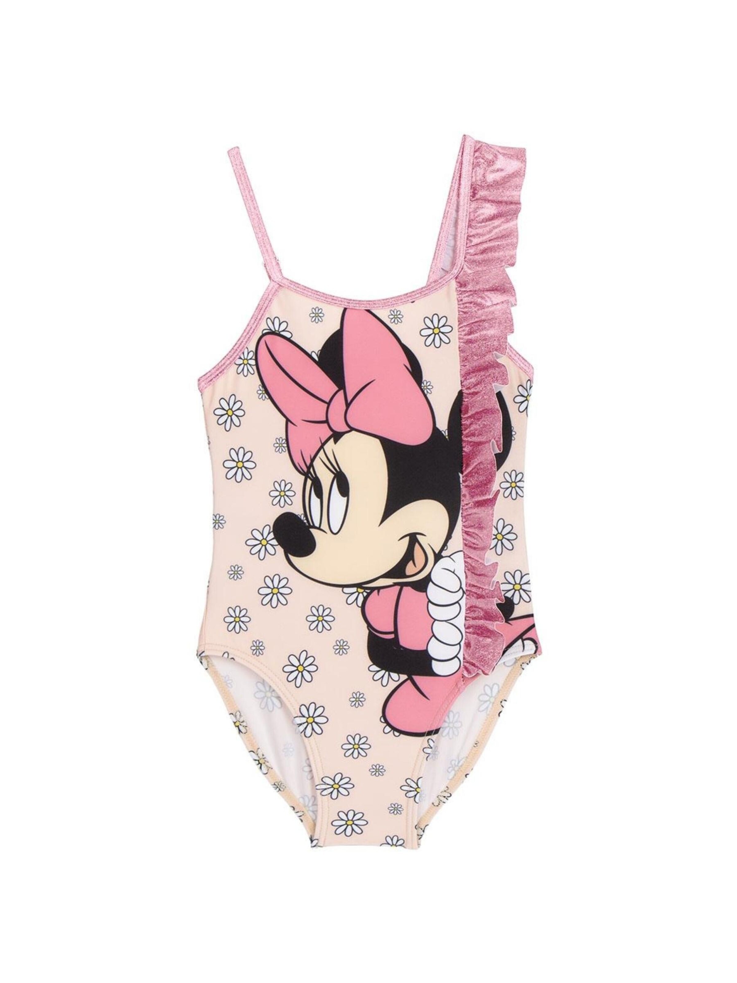Bustier Bikini 'Badeanzug Minnie' DISNEY en rose : devant