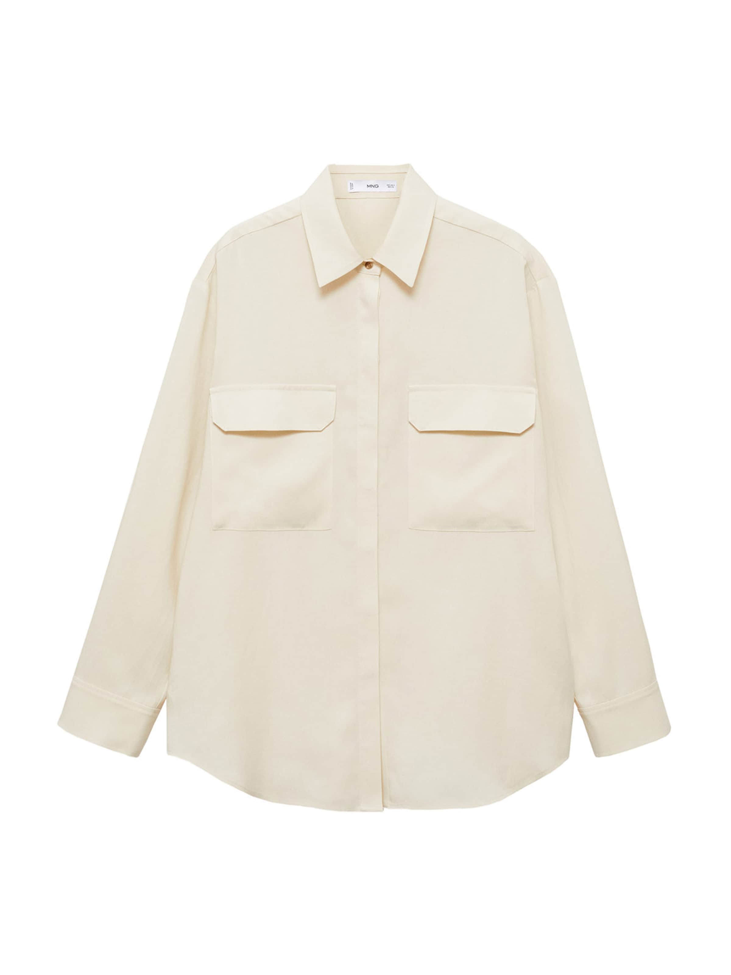 MANGO Blúzka 'Factory' - Béžová: predná strana