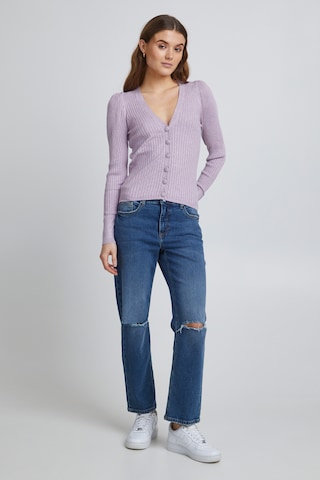 b.young Knit Cardigan in Purple