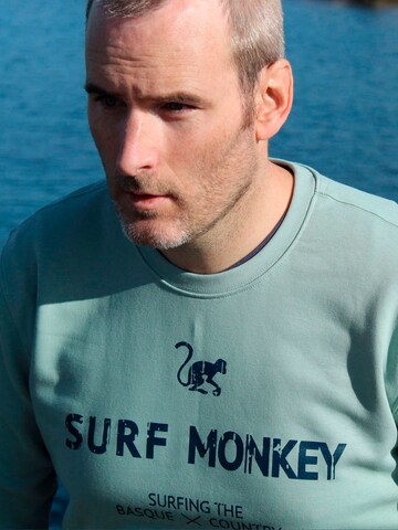 Surf Monkey - Sudadera en verde: frente