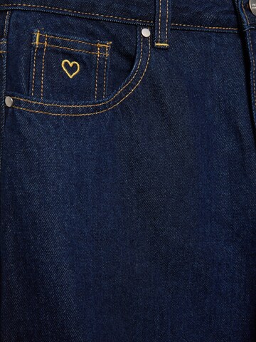 Pull&Bear Baggy Jeans 'PACIFIC LOVE' in Blue