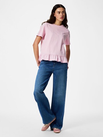 T-shirt 'PCDisso' PIECES en rose