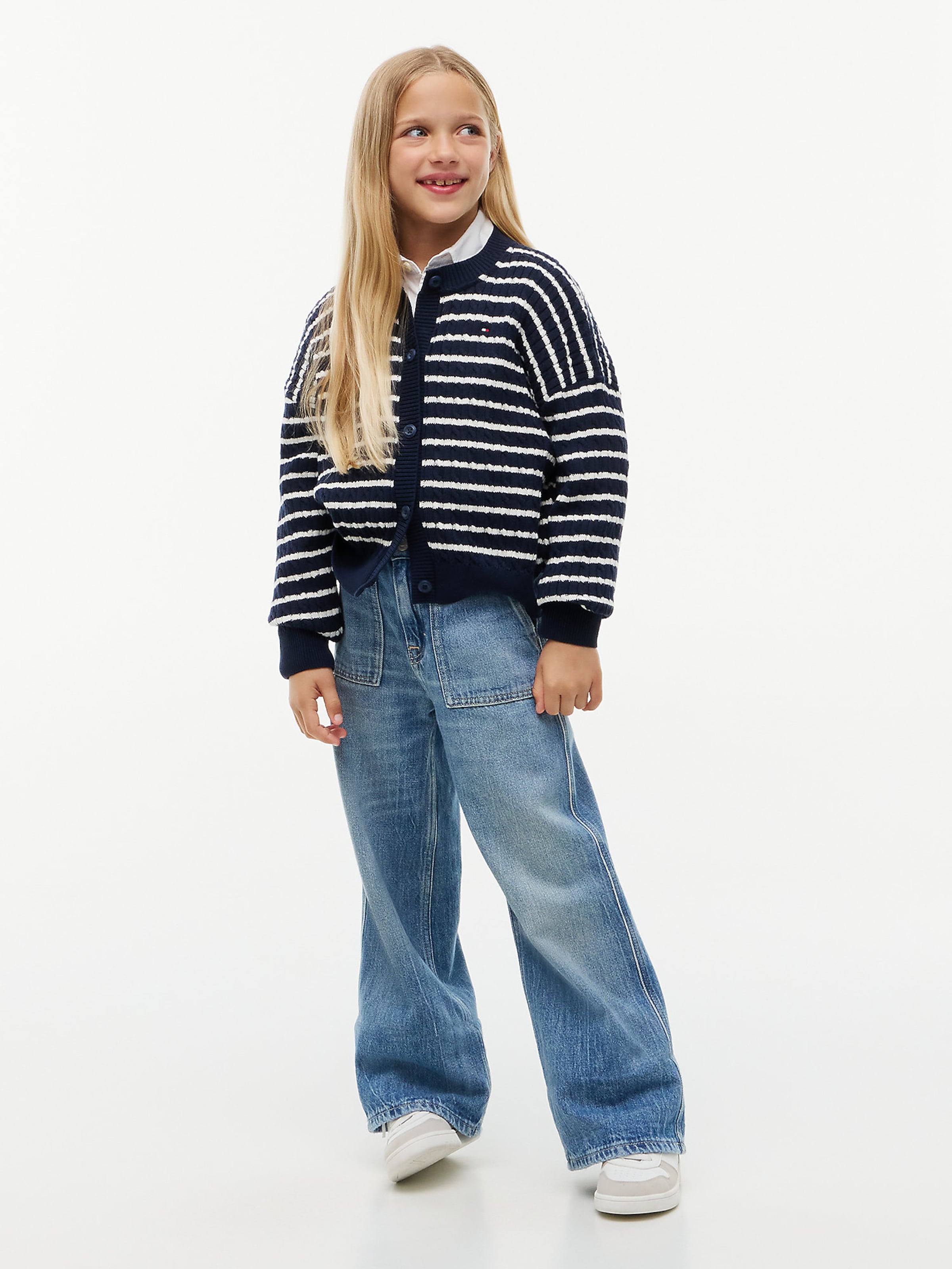 TOMMY HILFIGER Knit cardigan in Blue