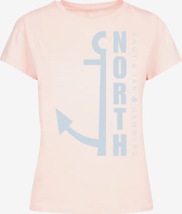 T-shirt 'North Anker' F4NT4STIC en rose : devant