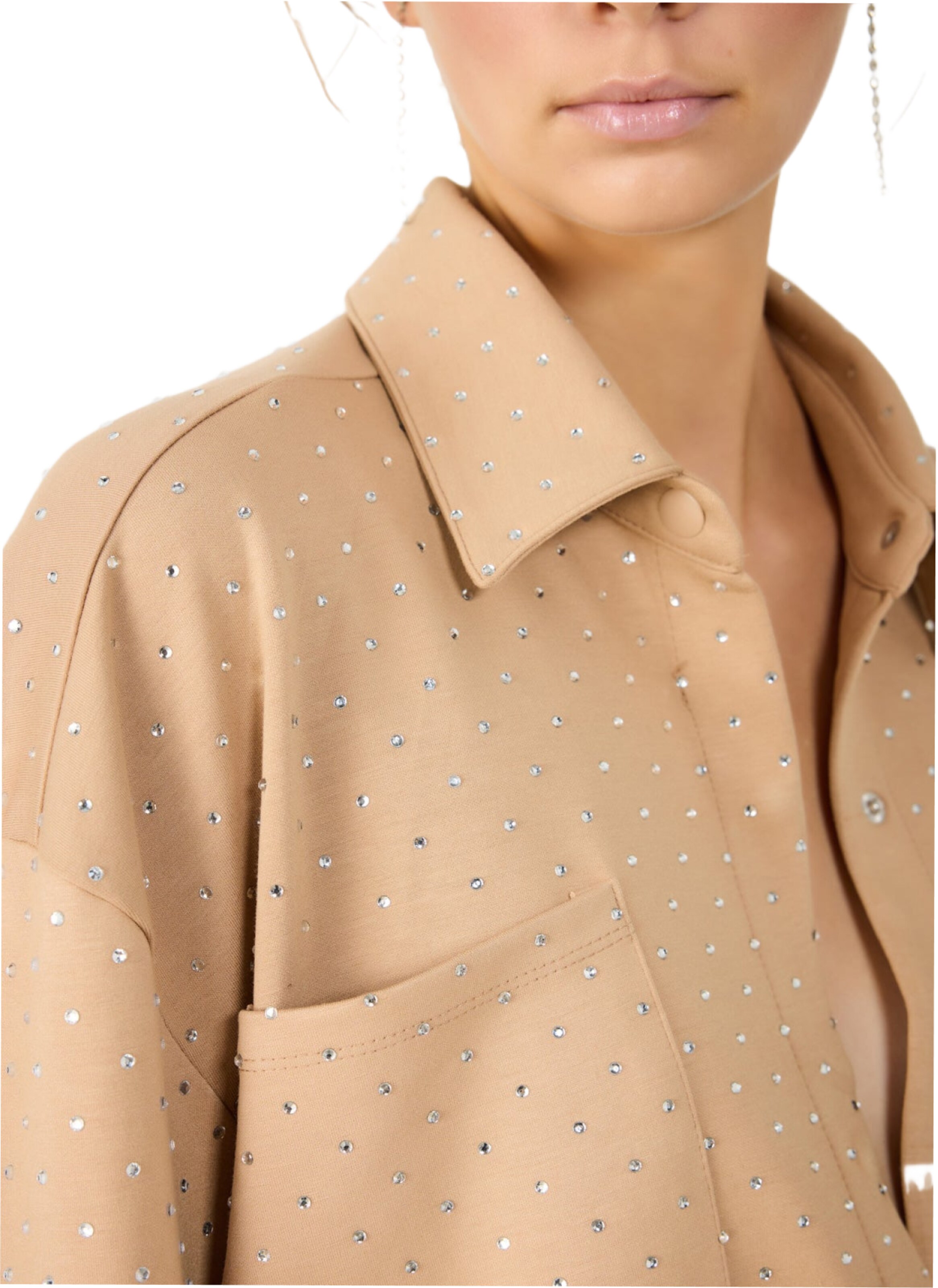 No Matter What Blouse in Beige