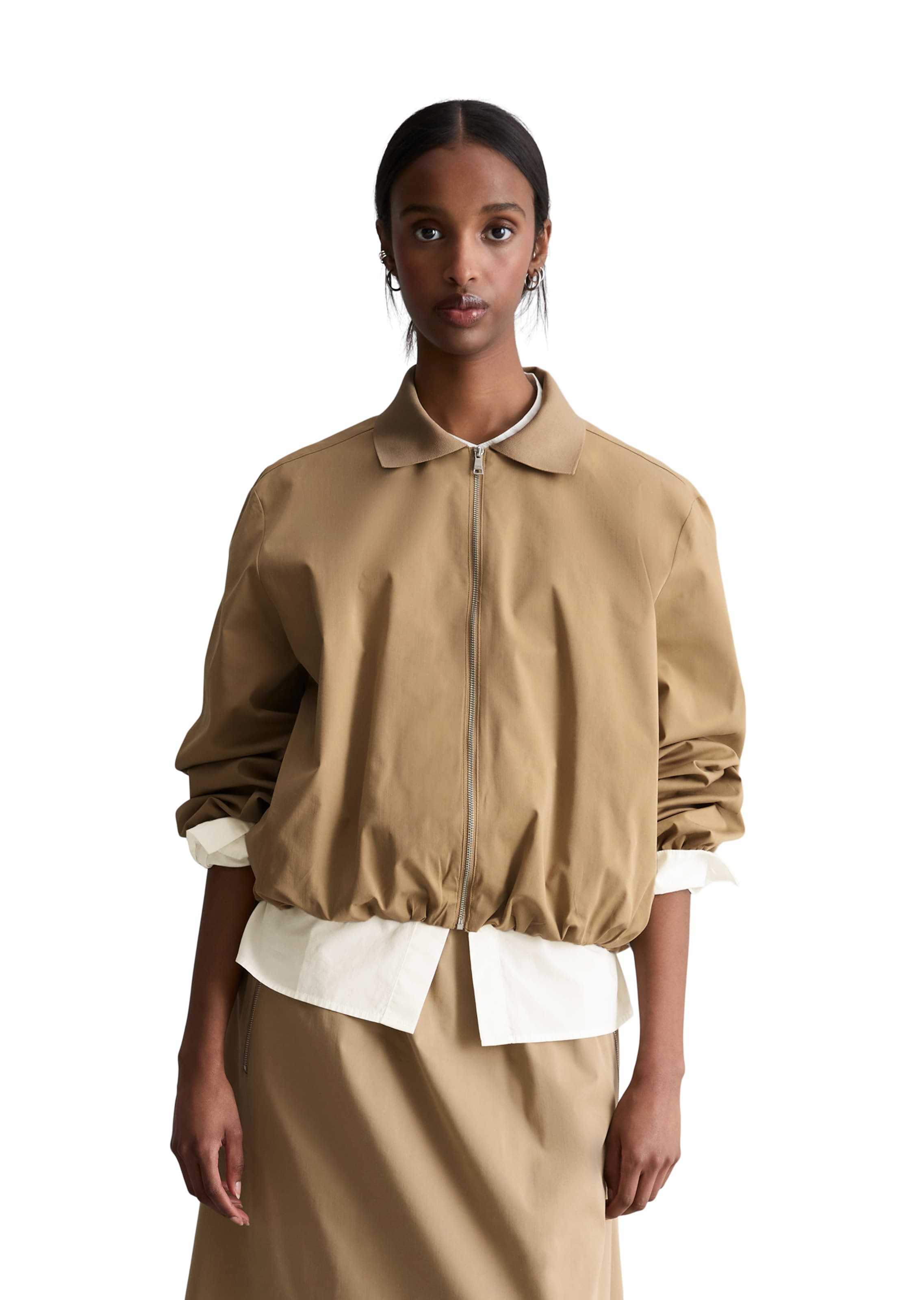Marc O'Polo Between-Season Jacket in Beige: front
