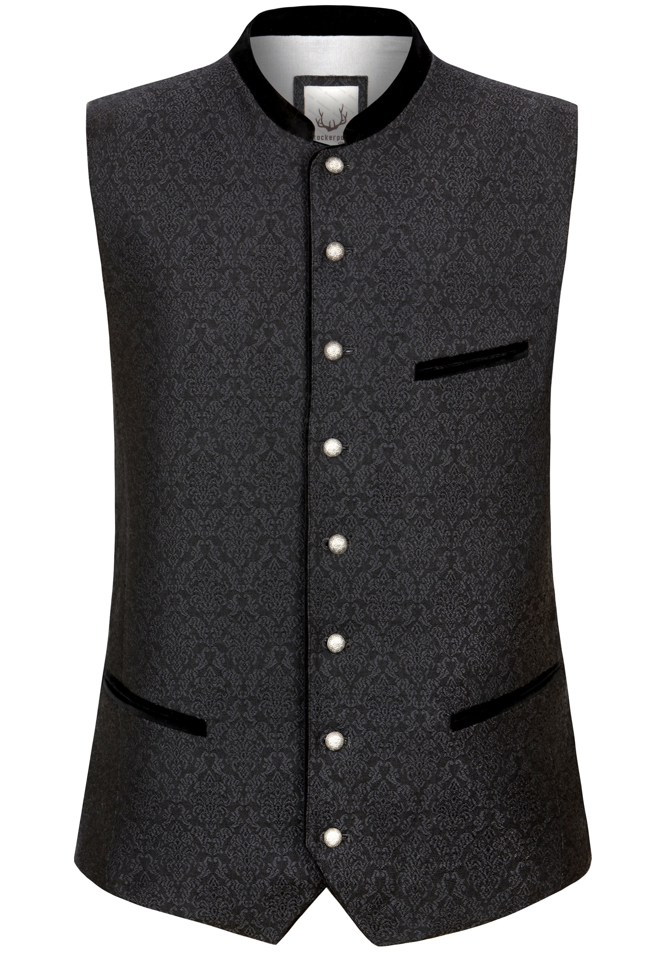 STOCKERPOINT Traditional Vest 'Leono' in Grey: front