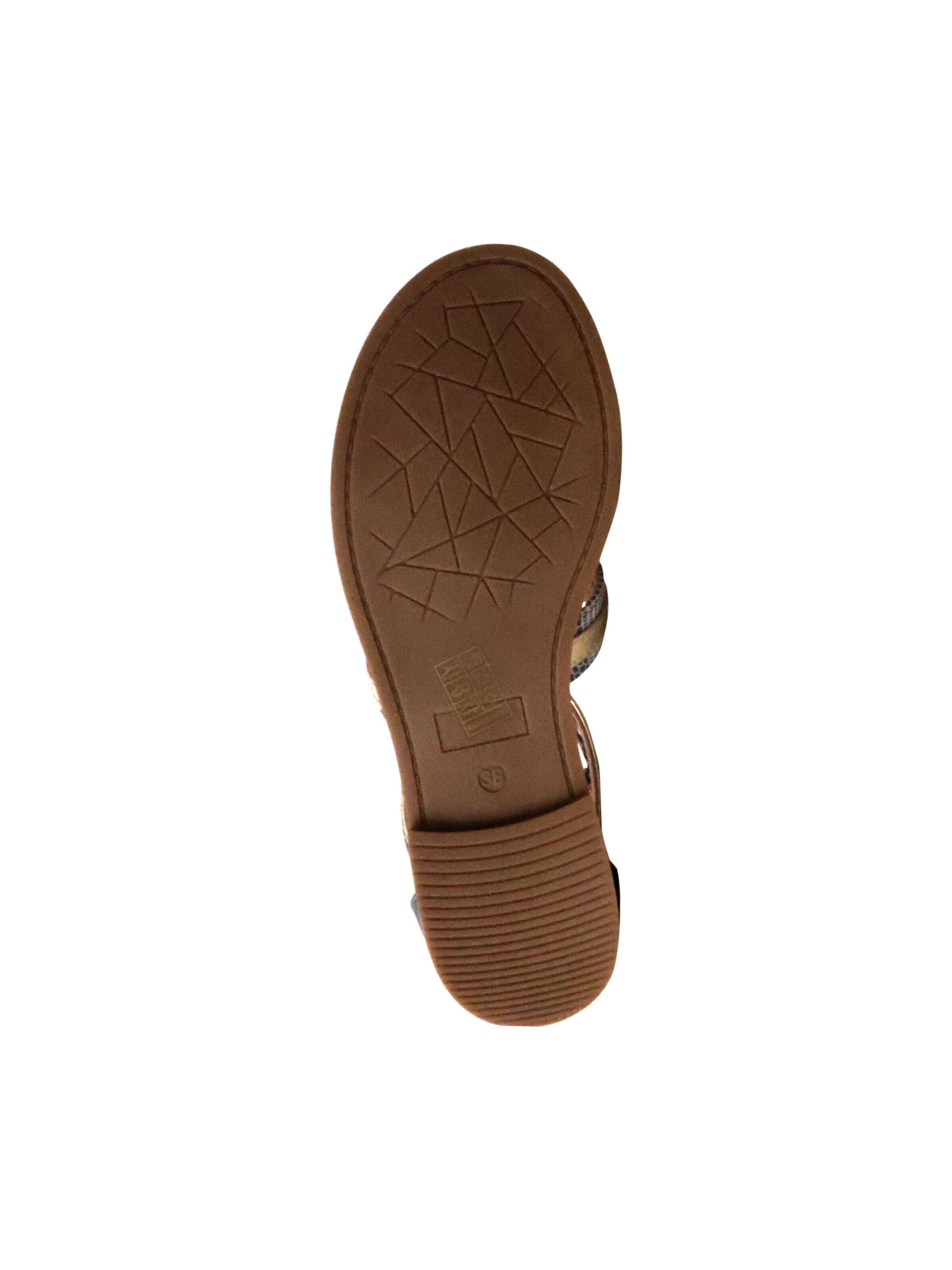 Sixth Sense - Sandalias 'Flache Sandalen mit Reißverschluss' en azul