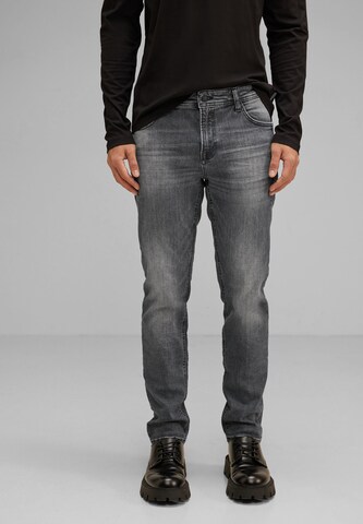 Street One MEN Regular Jeans in Grey: front