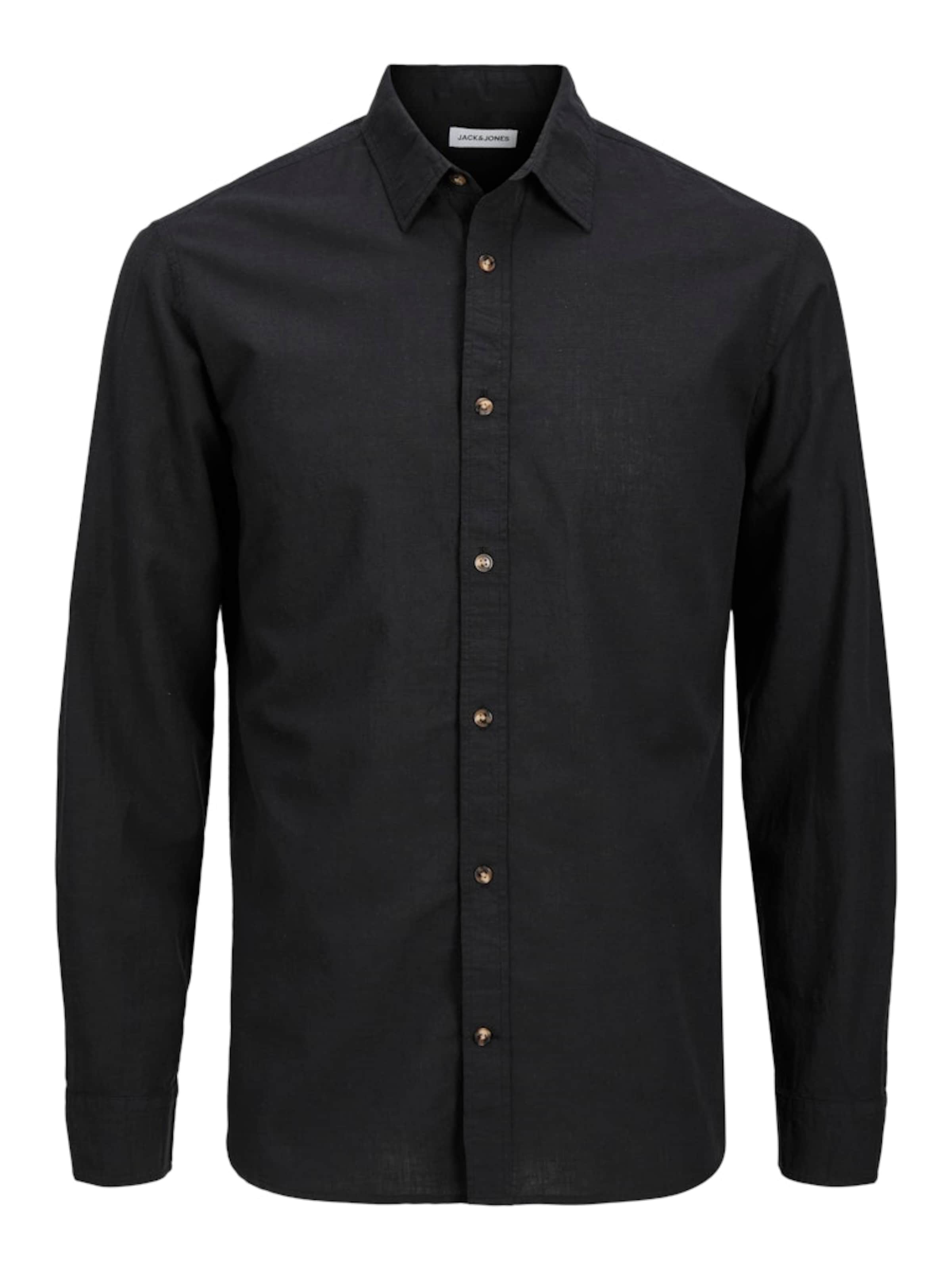 JACK & JONES Πουκάμισο 'JJESummer' σε μαύρο: μπροστά