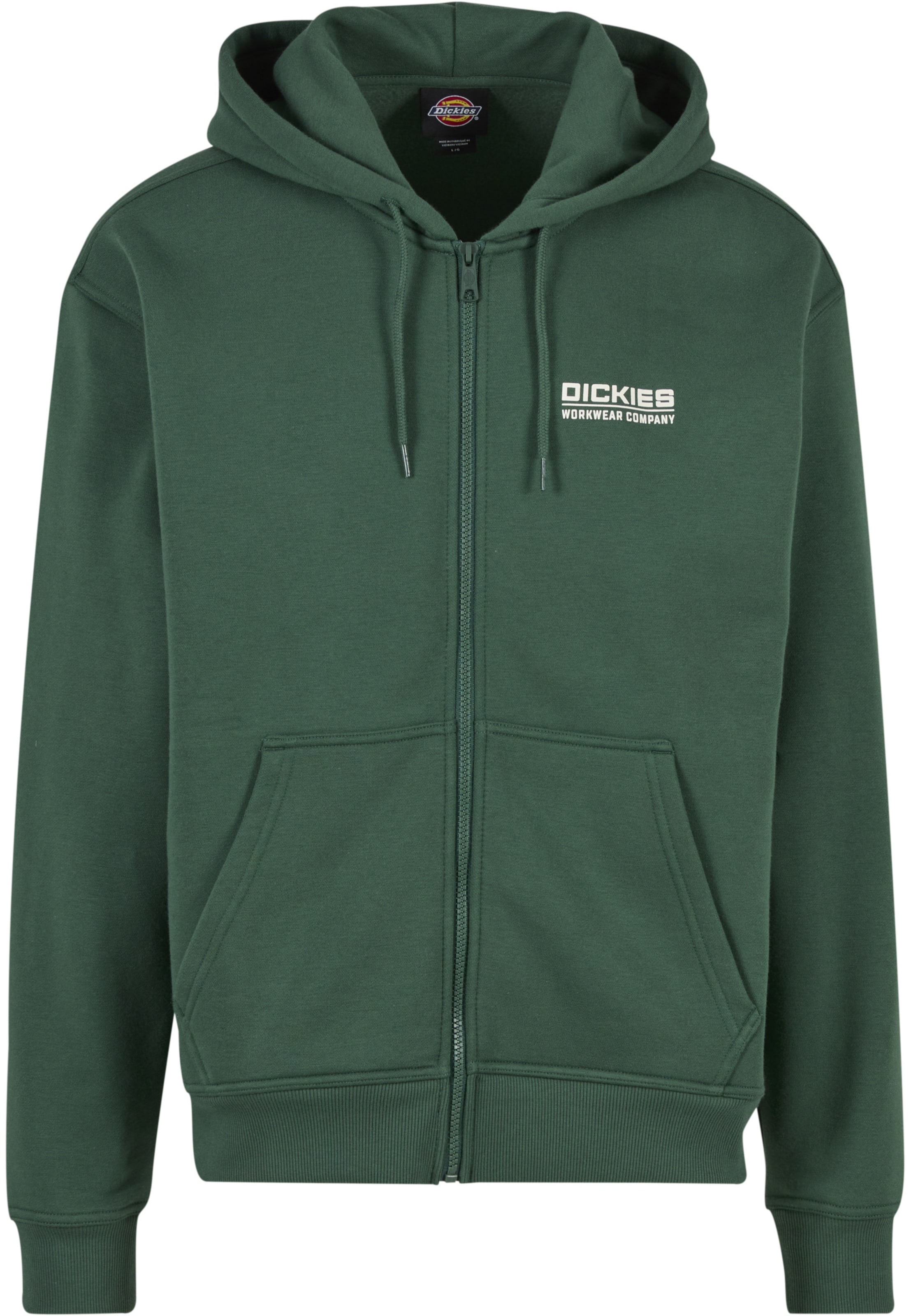 DICKIES Sweatjacke 'Bolivar' in Grün: Vorderseite