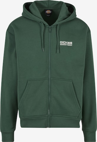 DICKIES Sweatjacke 'Bolivar' in Grün: Vorderseite