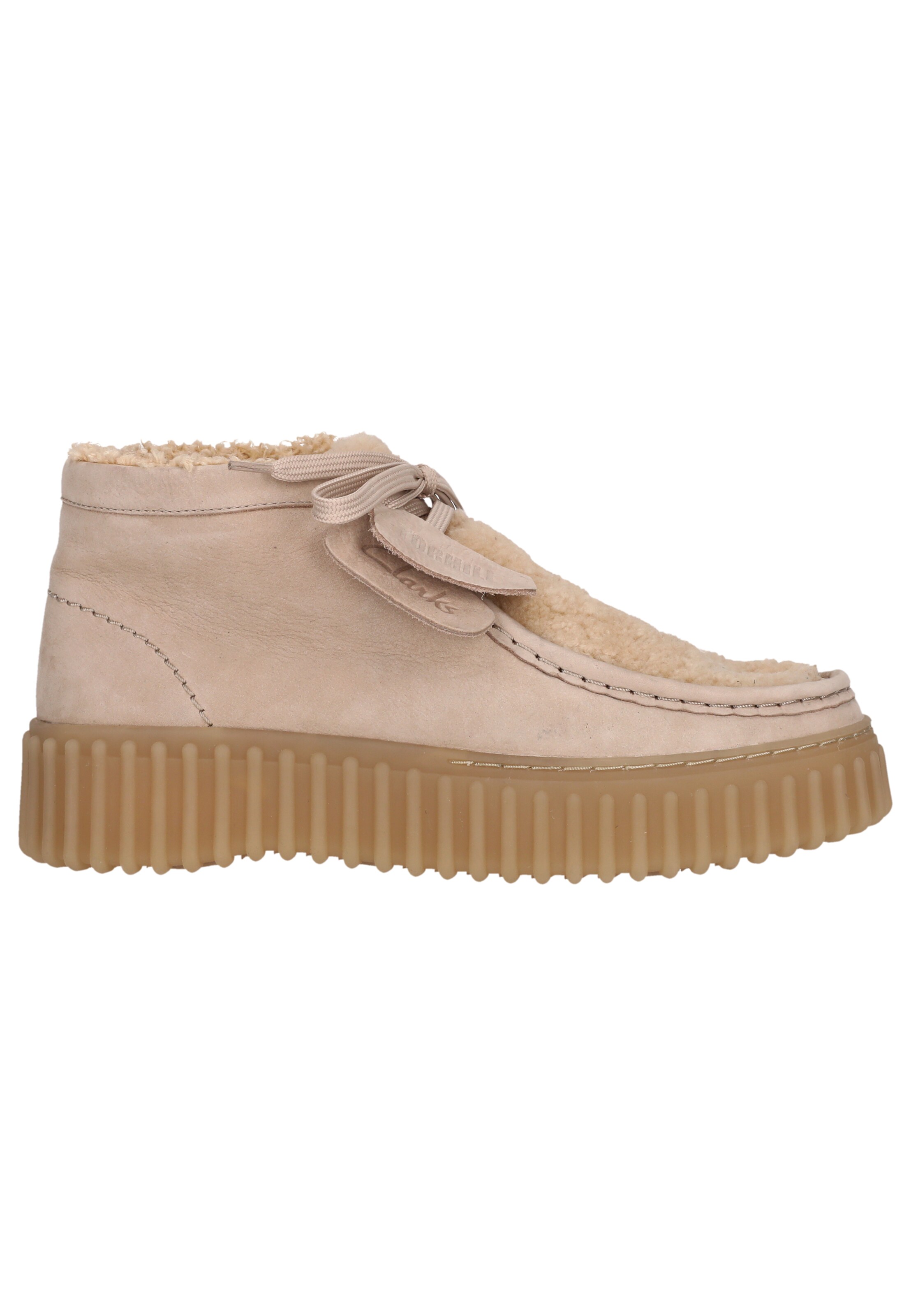CLARKS Schnürschuh 'Torhill Moss' in Beige