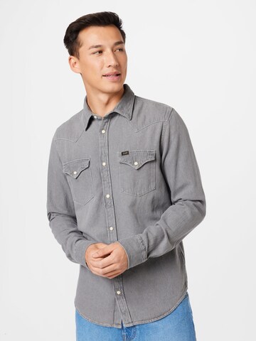 Lee Regular fit Button Up Shirt 'WESTERN' in Grey: front