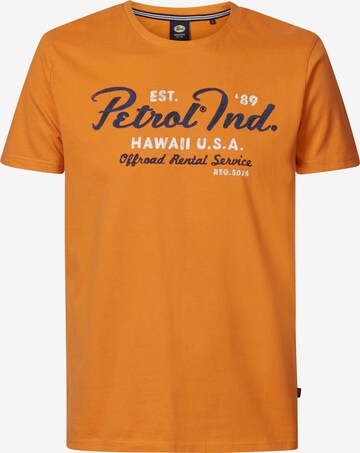 Petrol Industries T-Shirt 'Bonfire' in Orange: predná strana