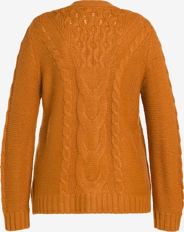 Ulla Popken Knit Cardigan in Orange