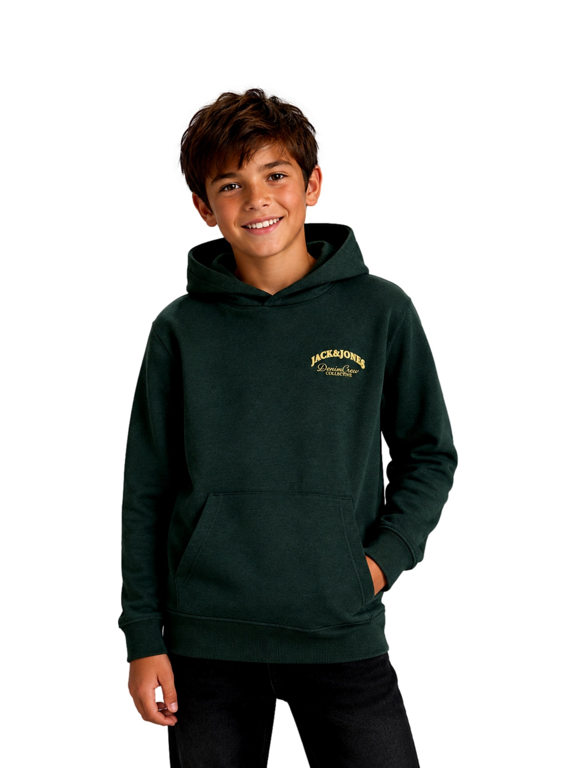 Jack & Jones Junior Свитшот 'JJEBrandes' в Зеленый: спереди