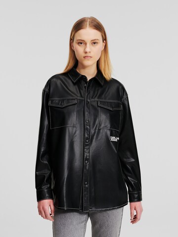 KARL LAGERFELD JEANS Blouse in Black: front