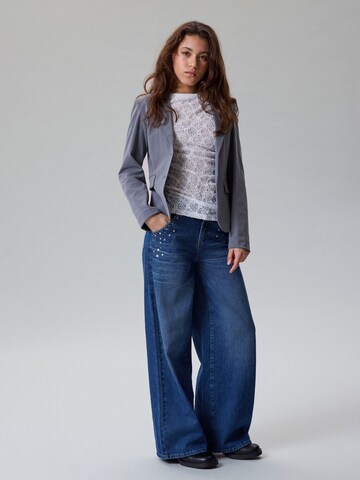 LMTD Wide leg Jeans in Blauw