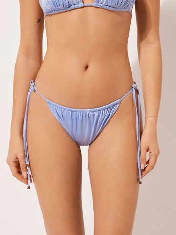 CALZEDONIA SHINY SATIN in Blau: Vorderseite