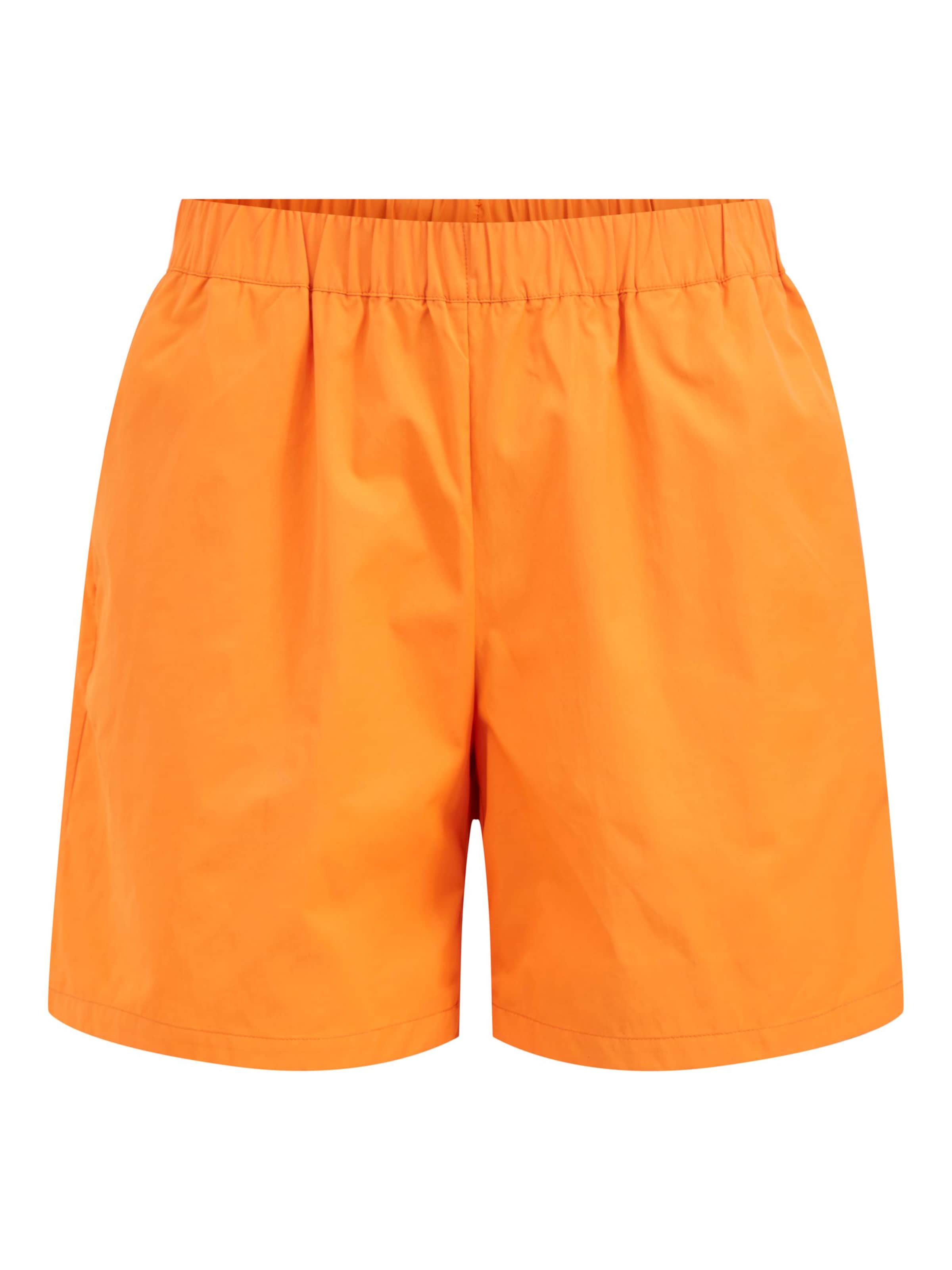 VILA Calças com pregas 'Katan' em laranja, Vista do artigo