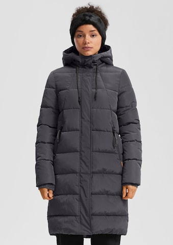 QS Wintermantel in Grau: Vorderseite
