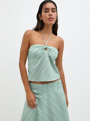 Pull&Bear Top - Zelená: predná strana