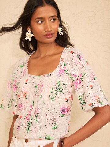 love & roses - Blusa en beige: frente