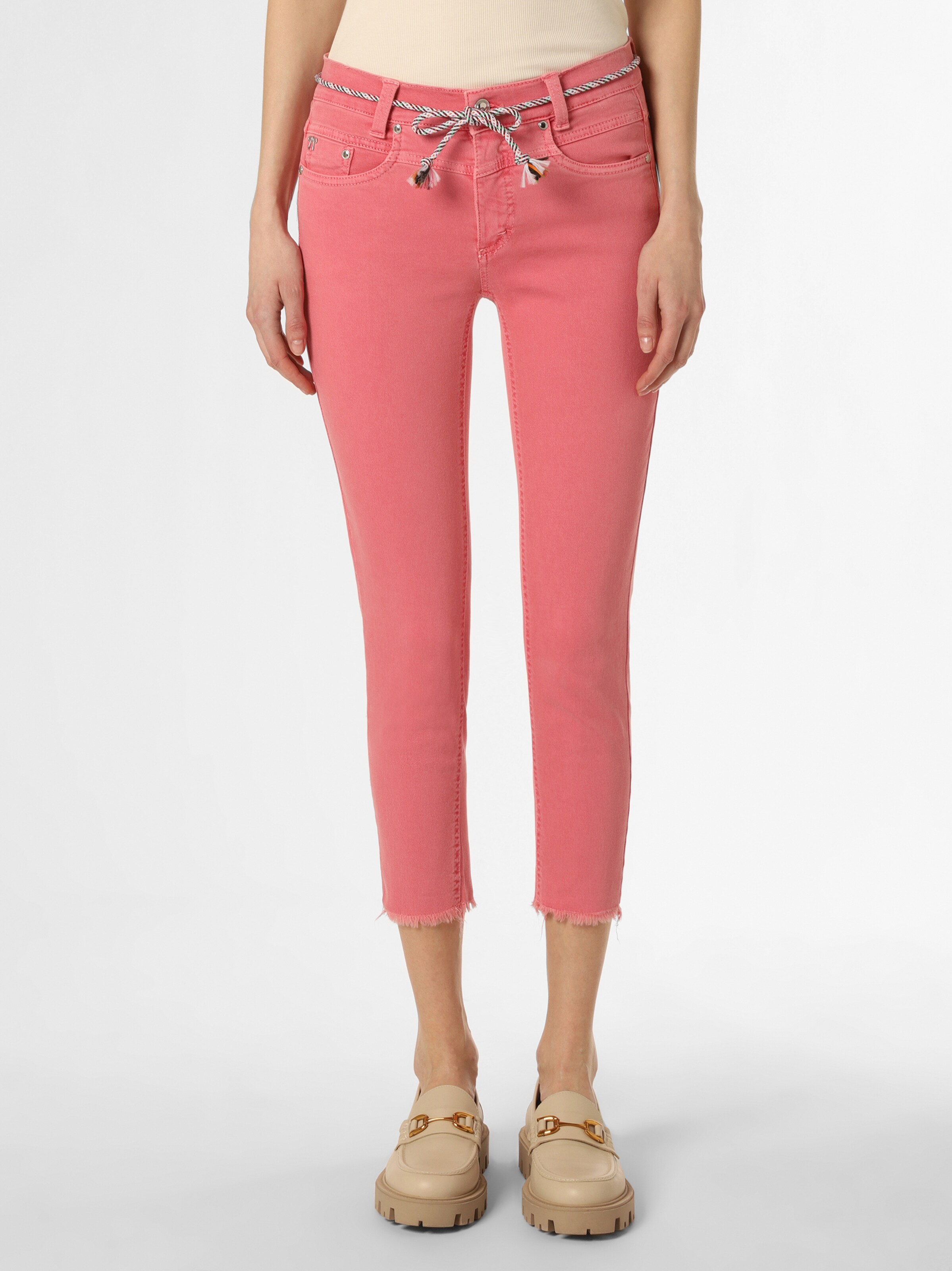 Coupe slim Pantalon Florida Anna Montana en Rose ABOUT YOU