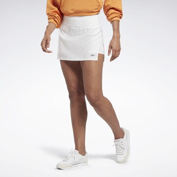 Reebok Athletic Skorts in White: front
