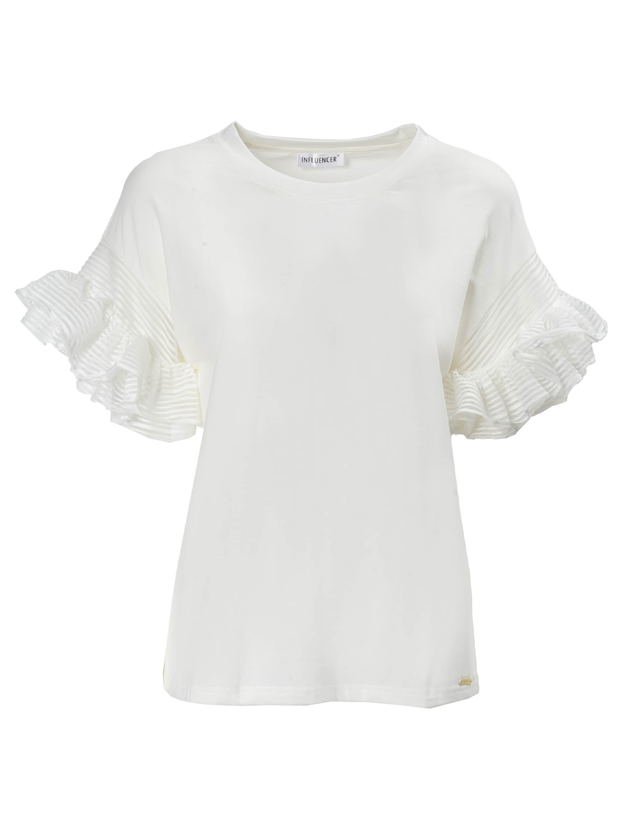Influencer Tričko – bílá: přední strana