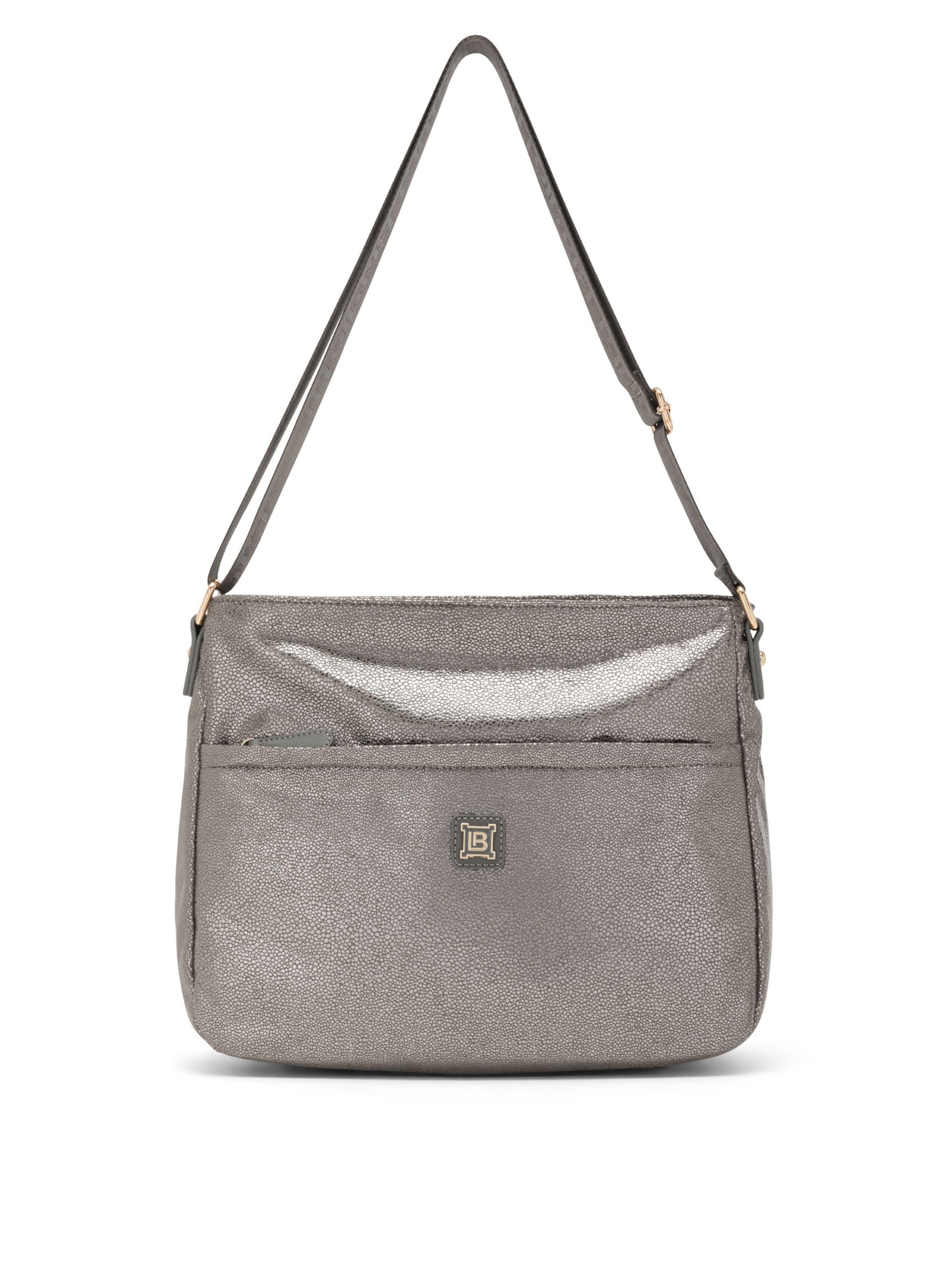 Borsa a tracolla 'Tapiro 12' di Laura Biagiotti in grigio: frontale