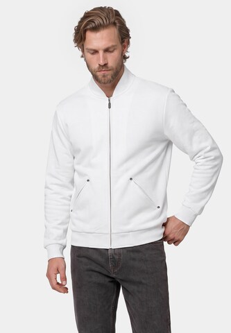 DreiMaster Vintage Sweatvest in Wit: voorkant