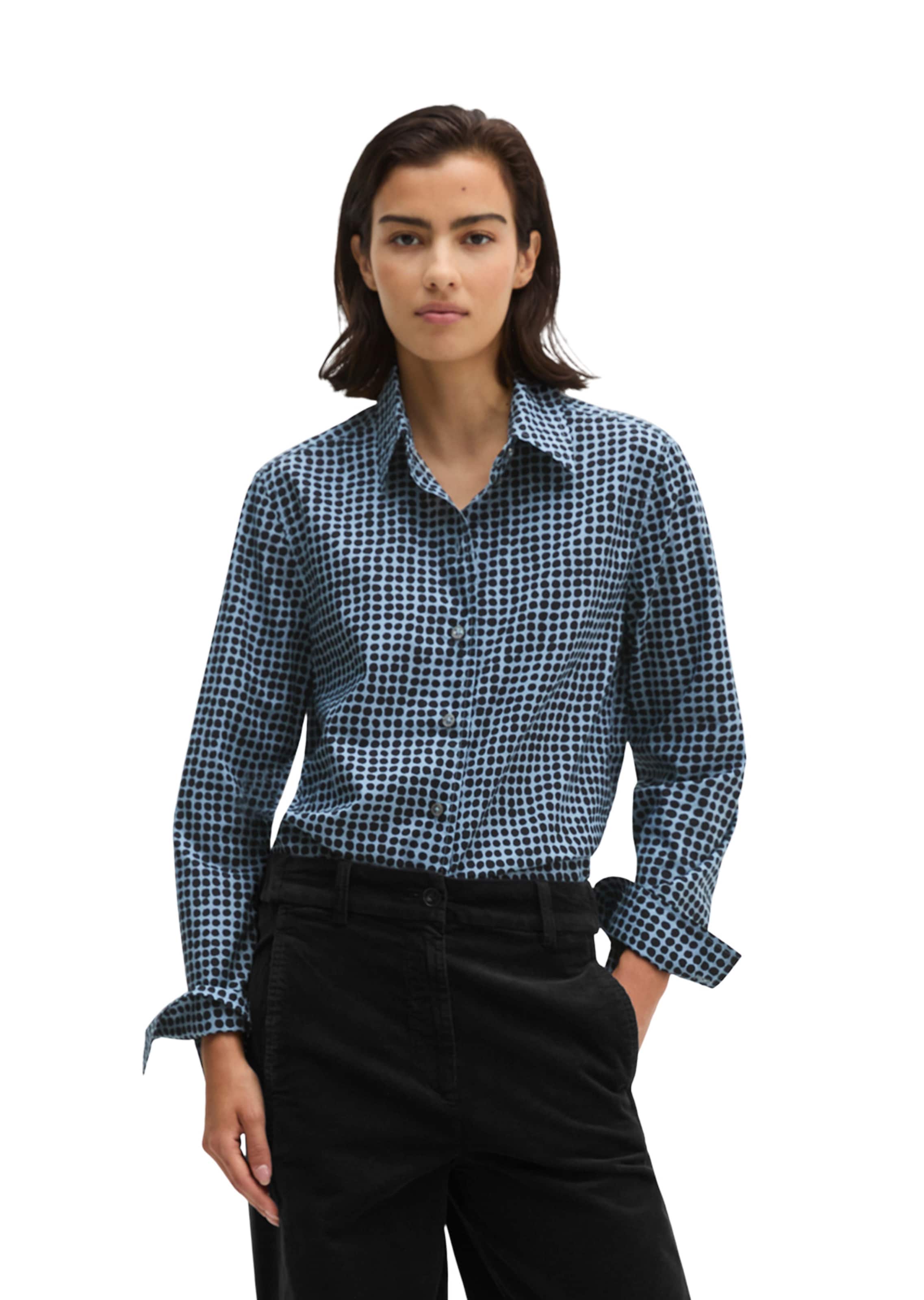 Marc O'Polo Bluse in Blau: Vorderseite