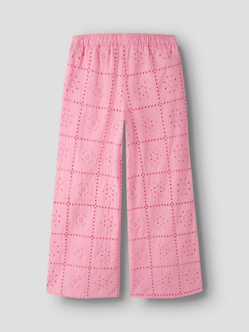 NAME IT - Pierna ancha Pantalón en rosa