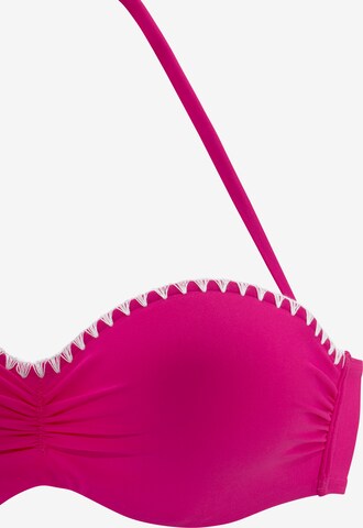 BUFFALO Bandeau Bügel-Bandeau-Bikini in Pink