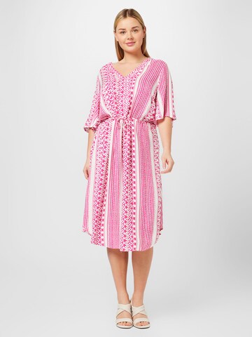 ONLY Carmakoma Kleid 'MARRAKESH ' in Pink: predná strana