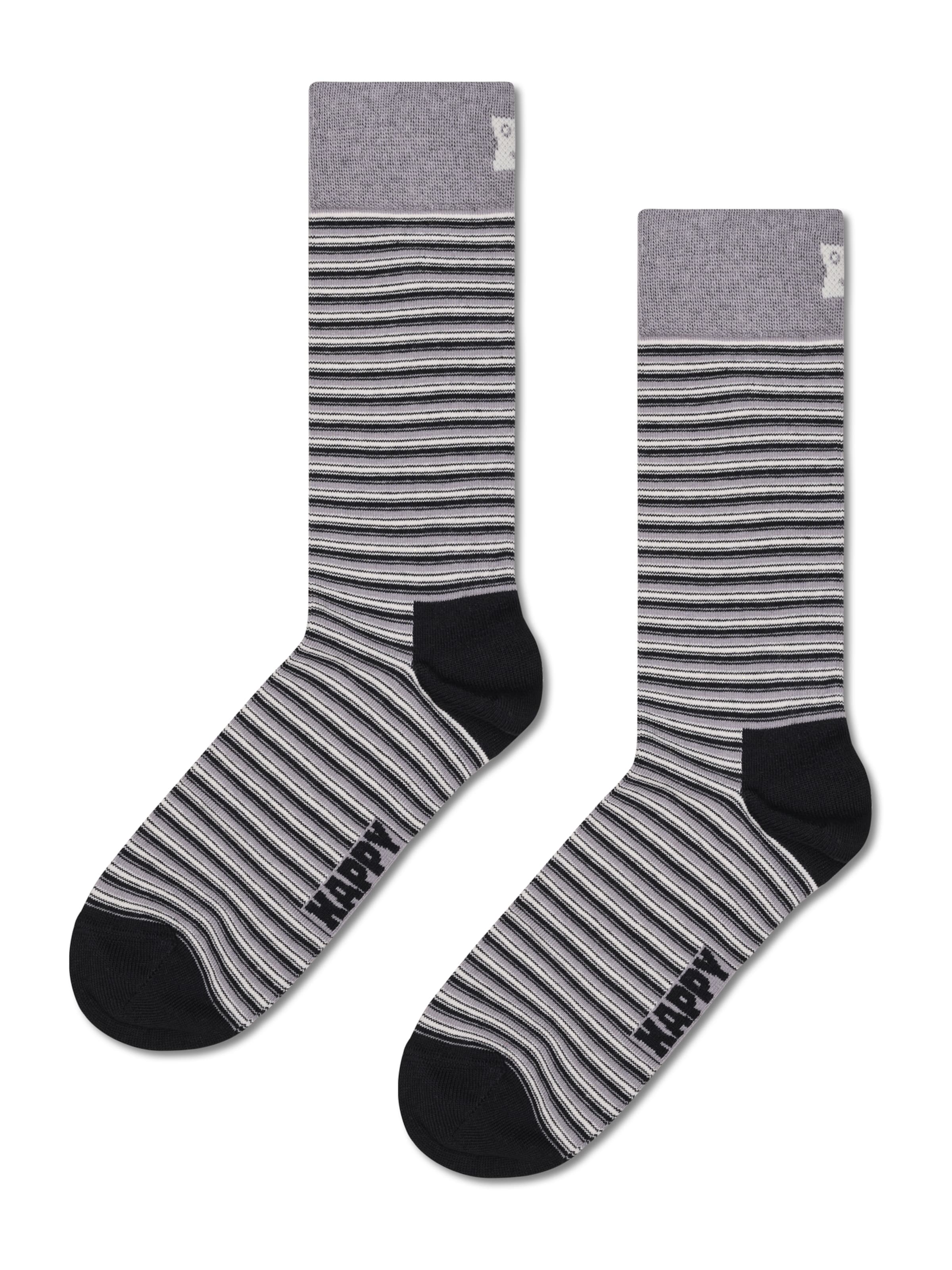 Chaussettes 'Black And White' Happy Socks en noir