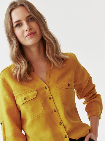Camicia da donna 'Justyna' di TATUUM in giallo