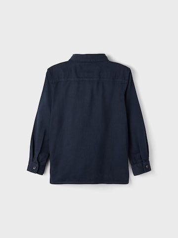 NAME IT Comfort fit Button Up Shirt 'Type' in Blue