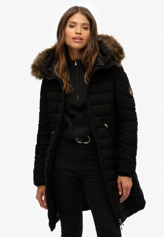 Superdry Tussenmantel 'Fuji' in Zwart