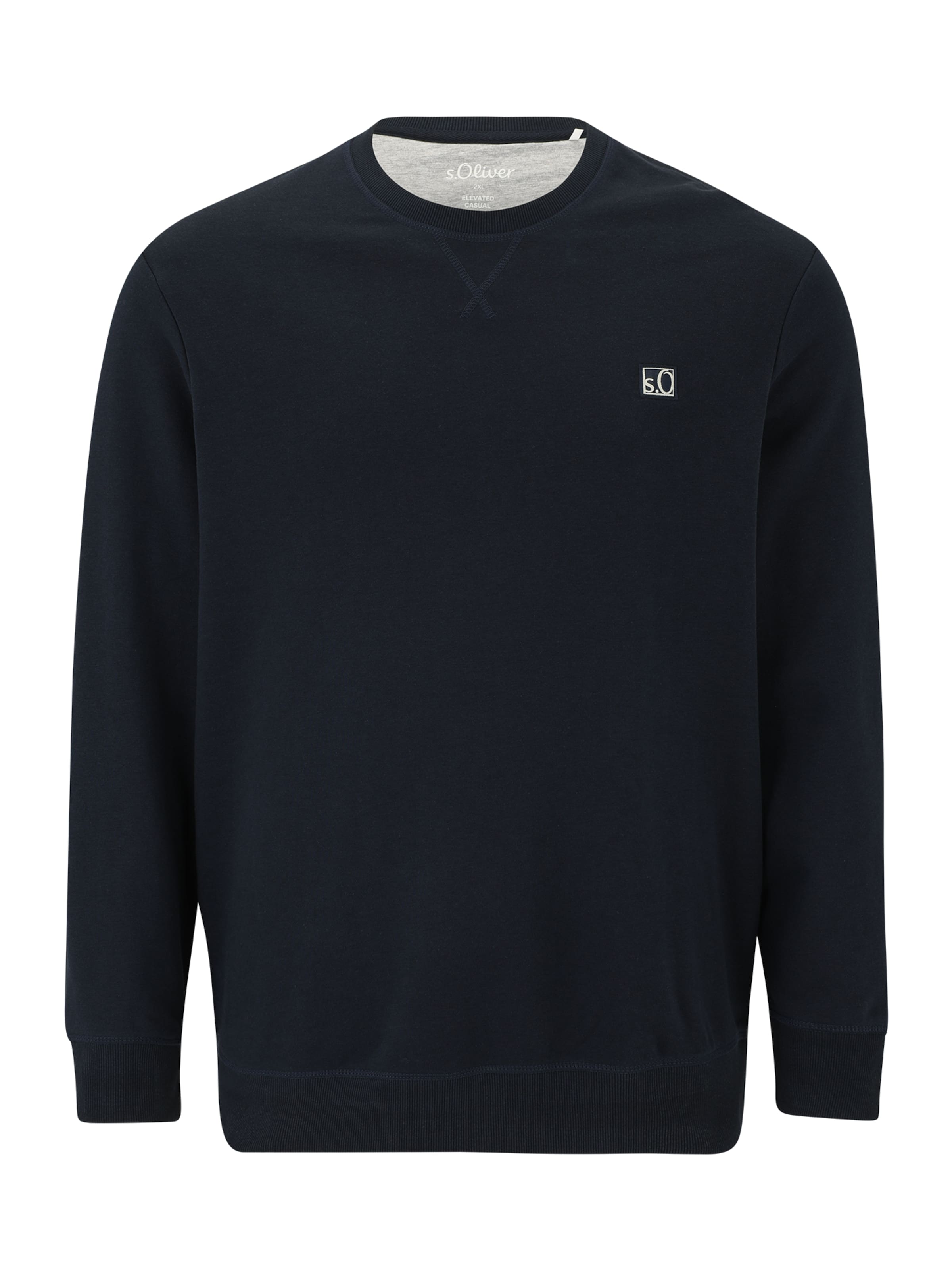 s.Oliver Men Big Sizes Sweatshirt in Blau: Vorderseite