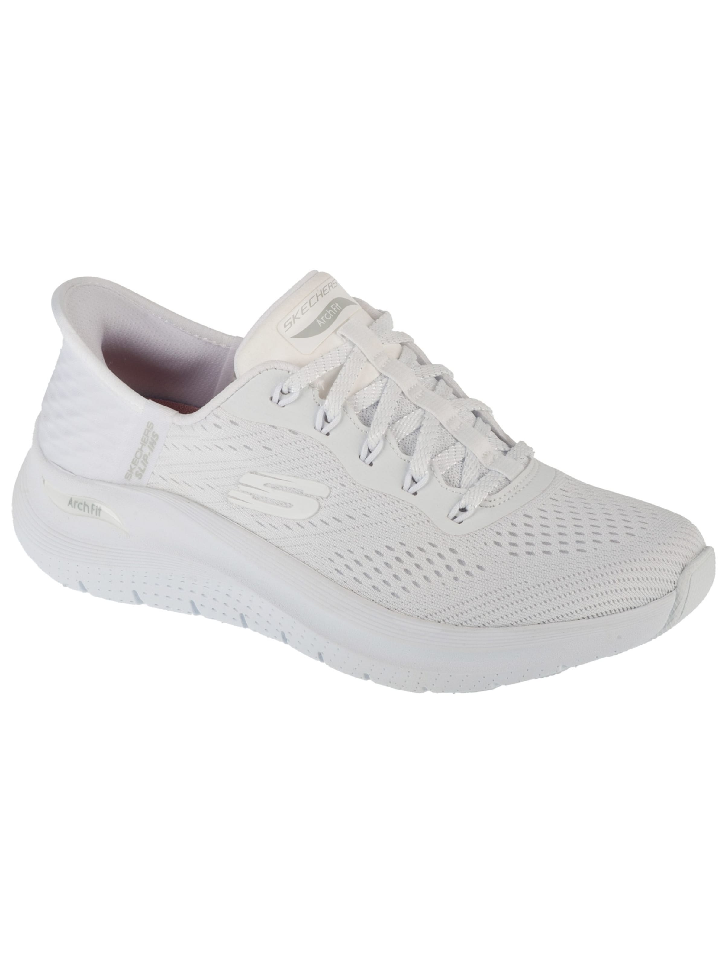 Baskets basses SKECHERS en blanc : devant