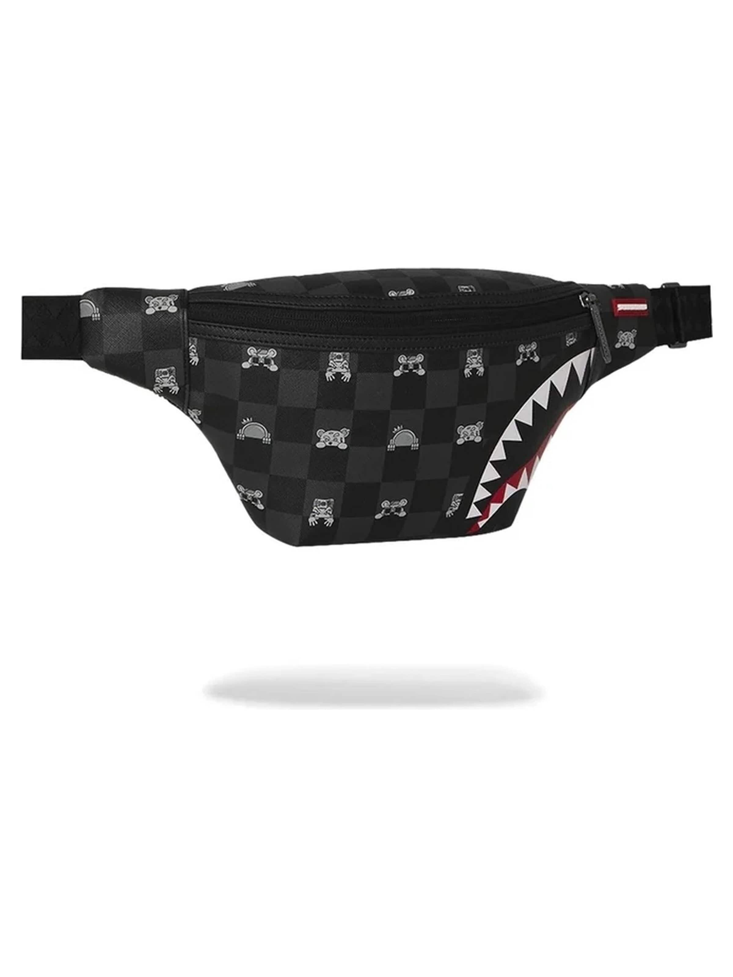 Sprayground Gürteltasche 'Ri=D1onera sprayground negra gray peeking character check savvy crossb=
ody 5'‌ in Schwarz