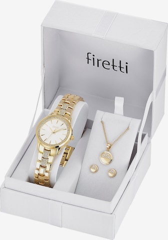 FIRETTI Jewelry Set in Gold: front