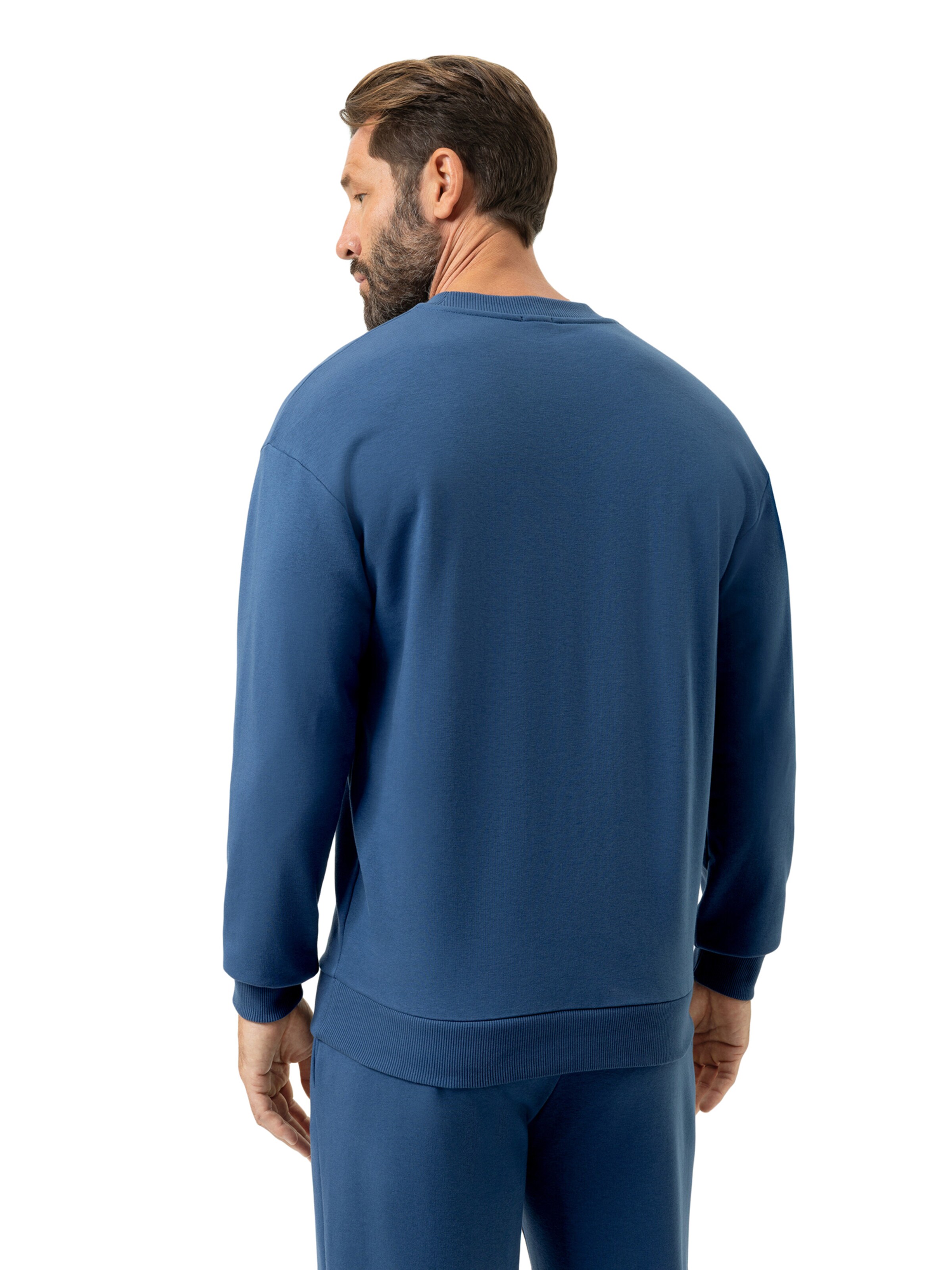 Sweat-shirt 'Terry Essentials' Mey en bleu