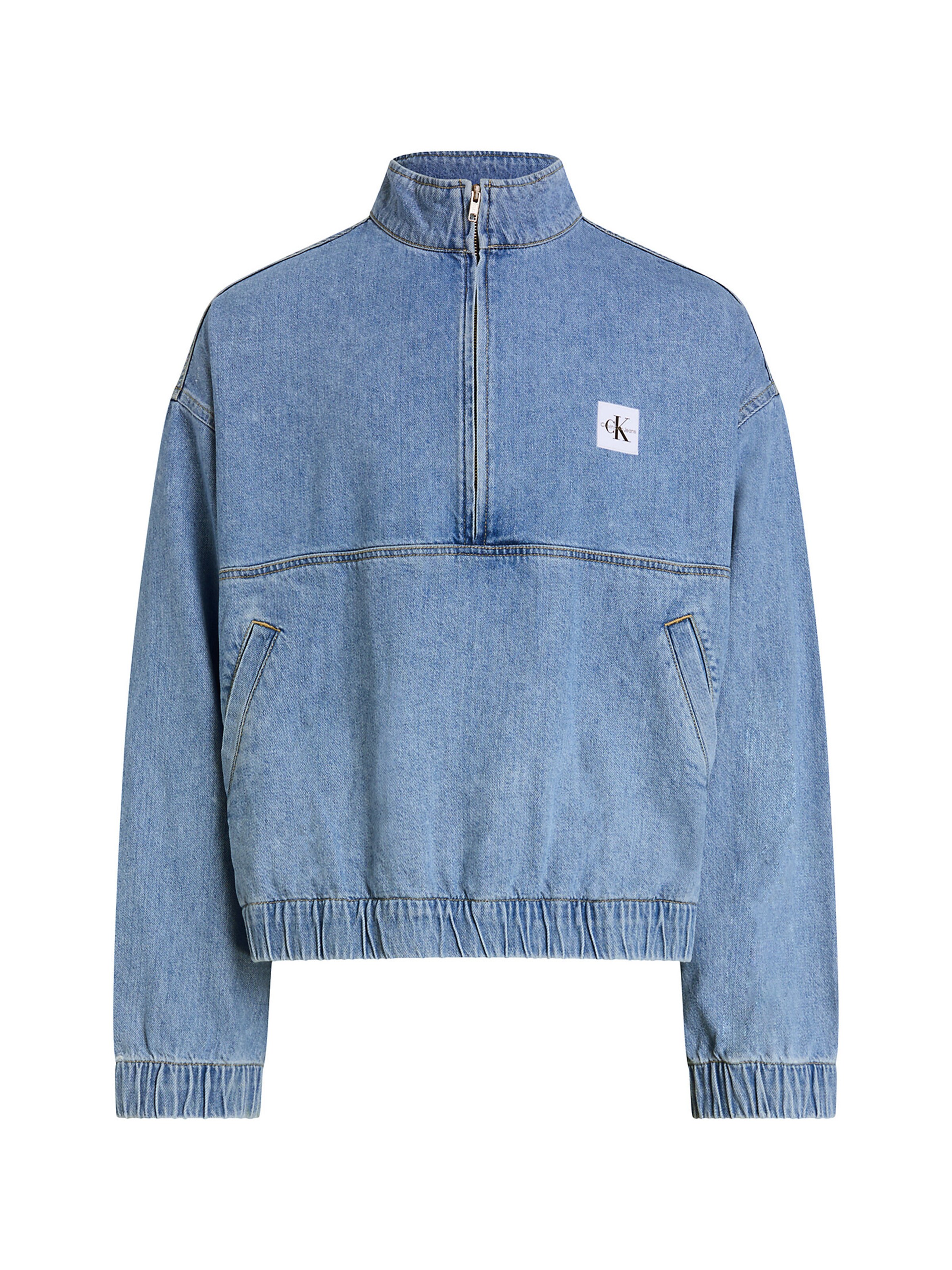 Veste mi-saison Calvin Klein Jeans en bleu : devant