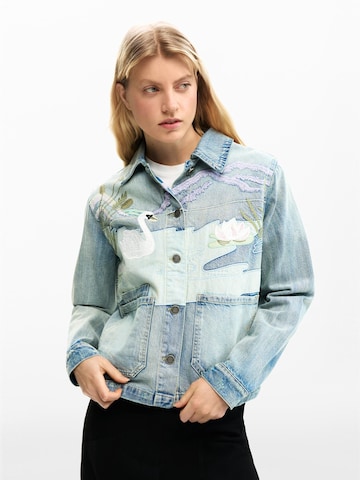 Desigual - Chaqueta de entretiempo en azul: frente