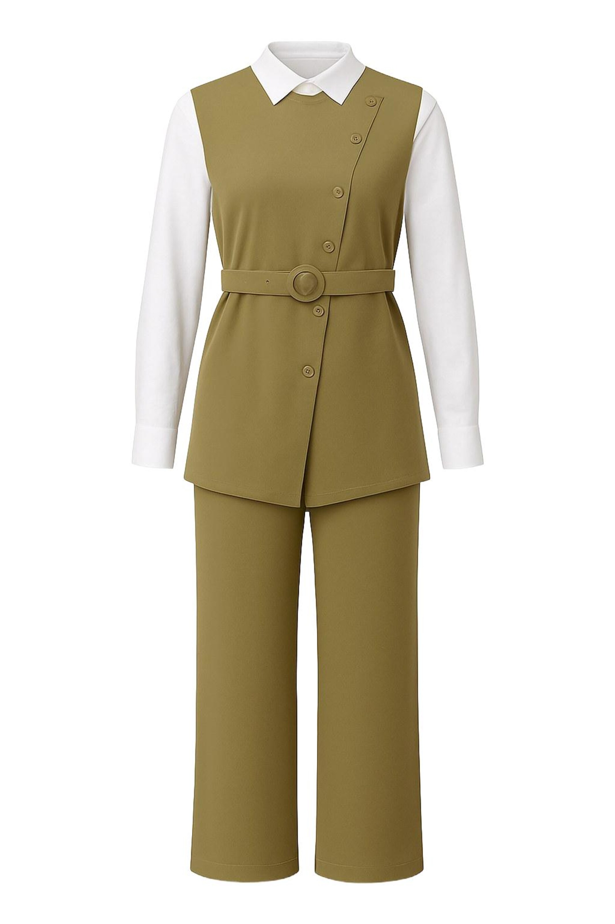 MODAMIHRAM Pantsuit in Green: front